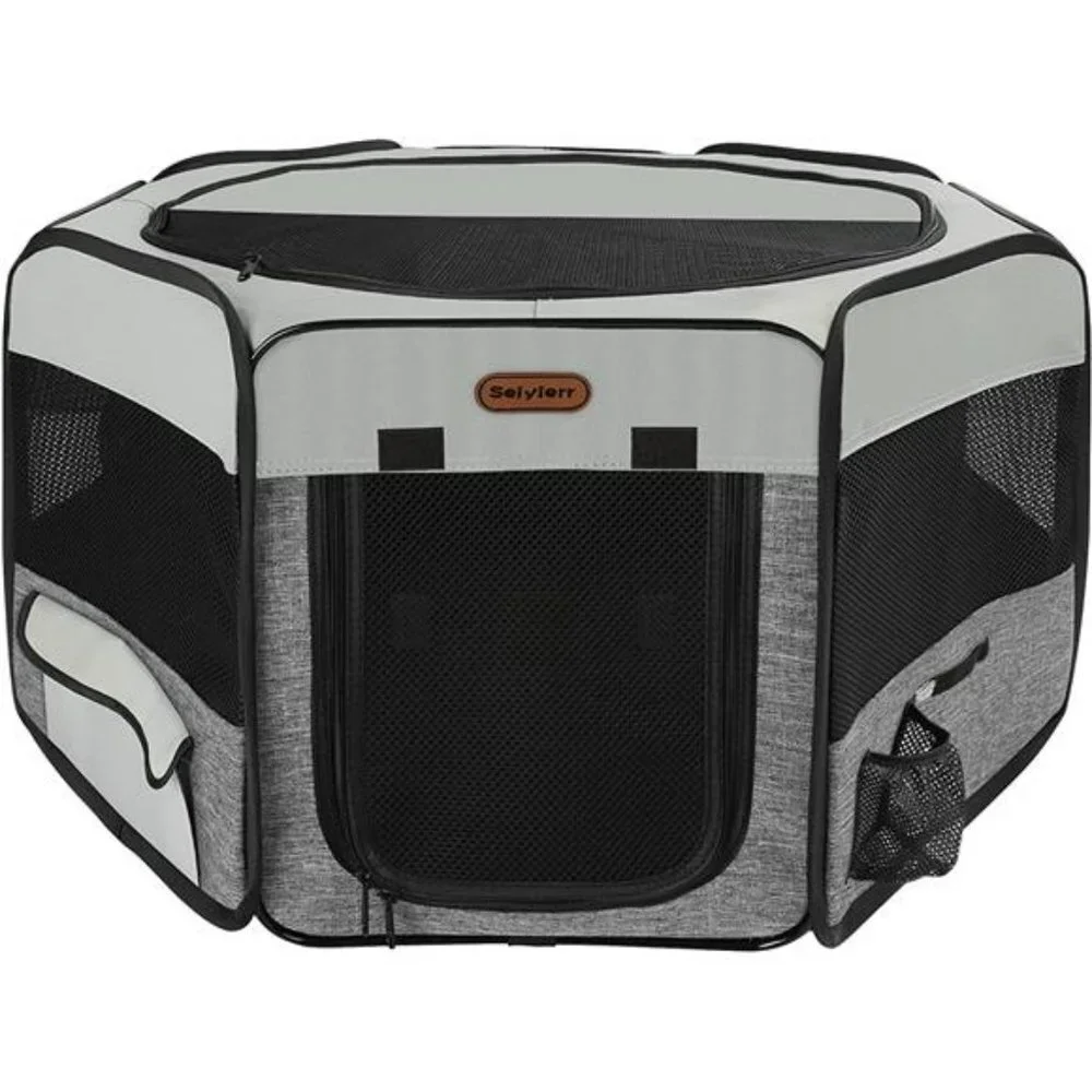 Dog Playpen, Portable Pet Playpen, Puppy Playpen, Cat Playpen with Carrying Case